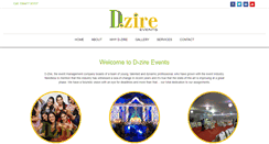 Desktop Screenshot of dzireevents.com